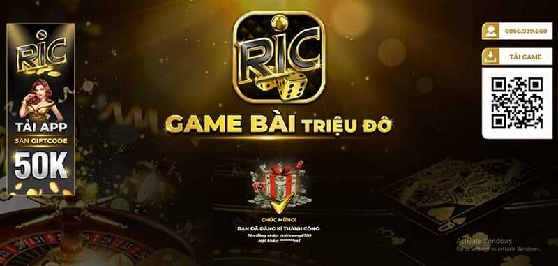 Game cược Ricwin thỏa mãn niềm đam mê bất tận của khách chơi
